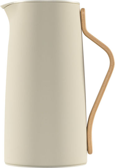 Stelton Emma Coffee Thermal Jug Thermos Stainless Steel 1.2L Beige
