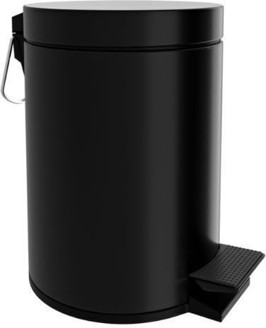 Verdi Μεταλλικό Καλαθάκι Μπάνιου 5lt Black Matt
