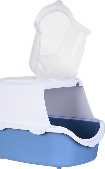 Stefanplast Cathy Easy Clean Τουαλέτα Γάτας Κλειστή με Φίλτρο Μπλε Μ56 x Π40 x Υ40cm