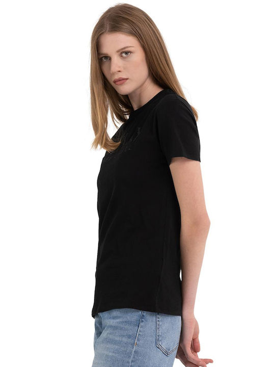 Replay Femeie Tricou Negru