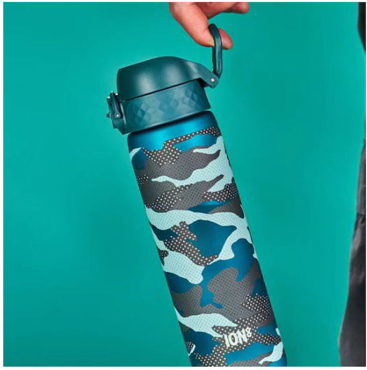 Ion8 Sport Slim Παιδικό Παγούρι Πλαστικό Non Spill Camo 600ml