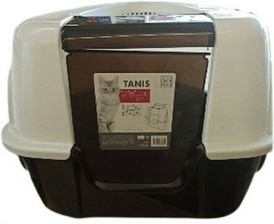 M-Pets Katzenklo Tanis Geschlossen in Schwarz Farbe L60xB50xH44cm