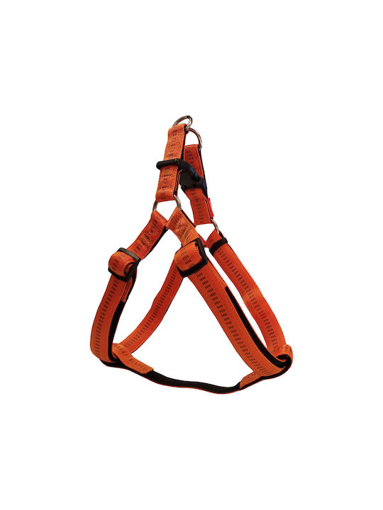 Pet Interest Hundegeschirr Stripes Soft Filling Orange Klein 15mm x 41-51cm 3235-NS