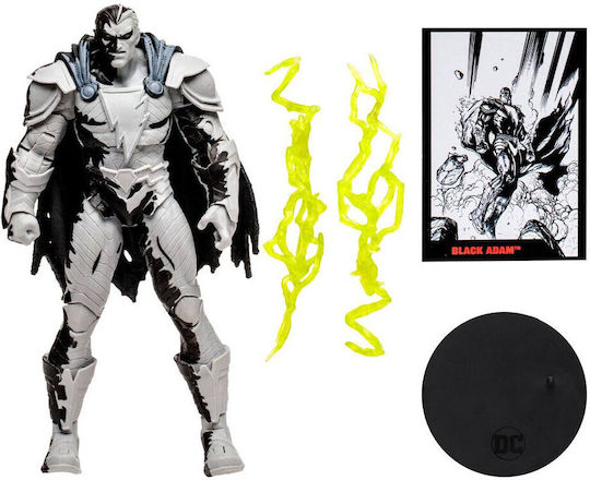 Mcfarlane Toys DC Comics Black Adam with Black Adam Comic Line Art Variant Direct Page Punchers Action Figure 18cm