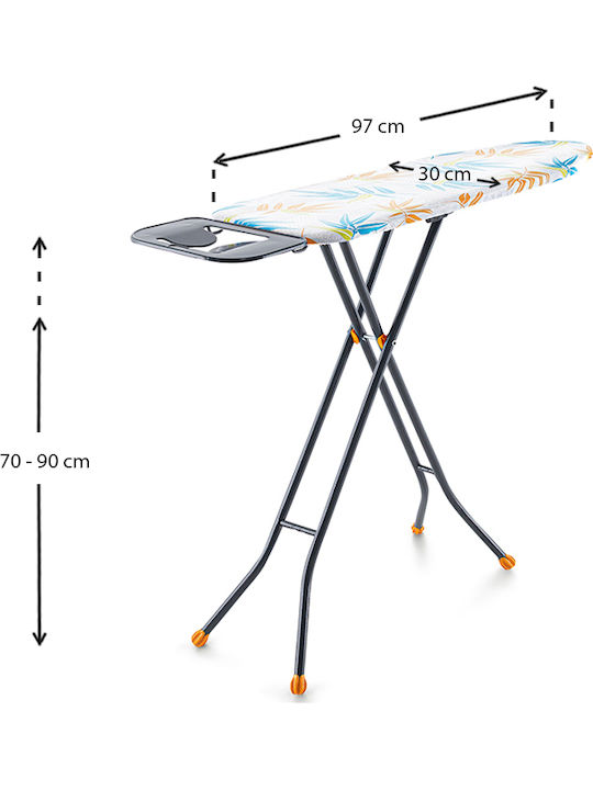 Perilla Alsu Perilla Ironing Board For Boiler System Foldable 97x30x90cm