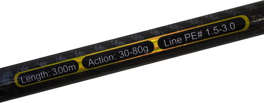 Oceanic Καλάμι Ψαρέματος για Shore Jigging 3m 30-80gr