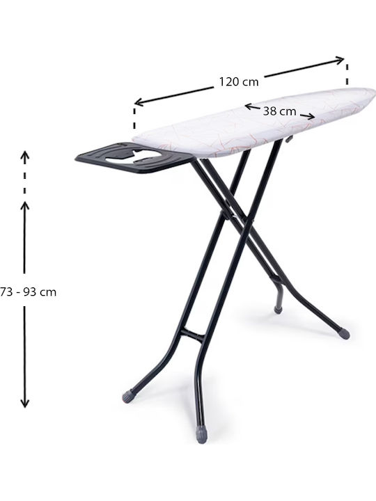 Perilla Present Lux Perilla Ironing Board For Boiler System Foldable 120x38x93cm