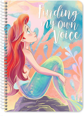 Diakakis Spiral Notebook Ruled B5 60 Sheets 2 Subjects Princess 1pcs (Μiscellaneous Designs)