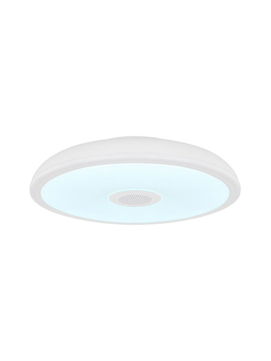 Globo Lighting Raffy Inteligent Plafonieră de Tavan Baie 28buc Albă cu LED Integrat și Telecomandă