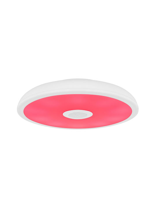 Globo Lighting Raffy Inteligent Plafonieră de Tavan Baie 28buc Albă cu LED Integrat și Telecomandă