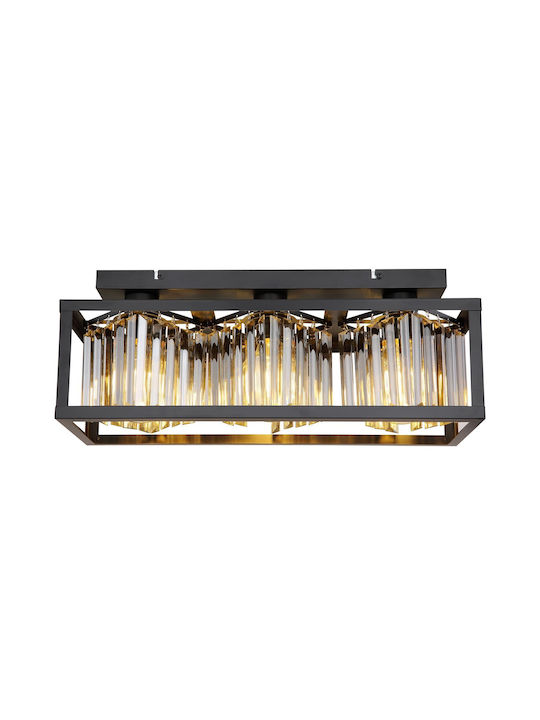 Globo Lighting Mathilde Modernă Metalică Plafonieră de tavan cu Dulie E27 51buc Negru