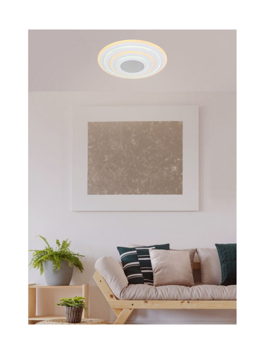 Globo Lighting Jocelyn Таванно осветление 50бр Бяла с Вграден LED и Дистанционно Управление