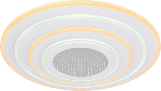 Globo Lighting Jocelyn Deckenleuchte 50cm Weiß mit Integrierter LED und Fernbedienung