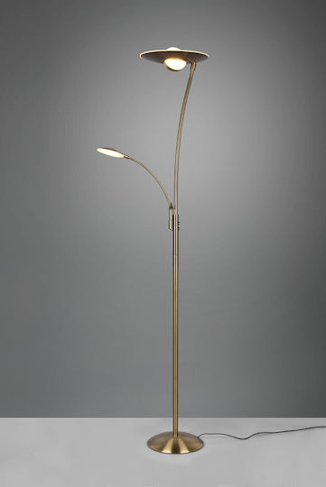 Trio Lighting Granby LED Φωτιστικό Δαπέδου Υ180xΜ29εκ. με Ρυθμιζόμενο Λευκό Φως 3400lm Χάλκινο