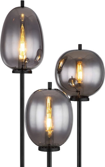 Globo Lighting Blacky Φωτιστικό Δαπέδου Υ167εκ. Μαύρο