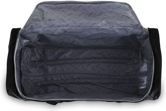 Gabol Week Eco Soft Sack Reise Rücken 110lt Schwarzes mit Rädern Stoff M80xP36xH37cm