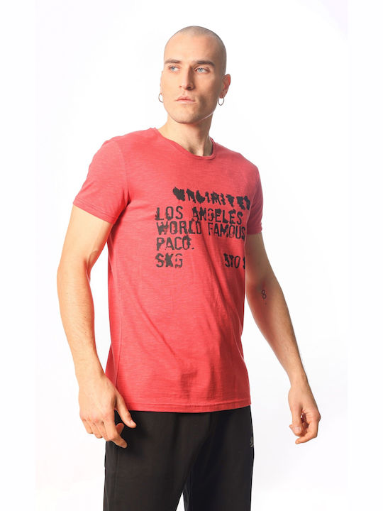 Paco & Co Men's Short Sleeve T-shirt Red