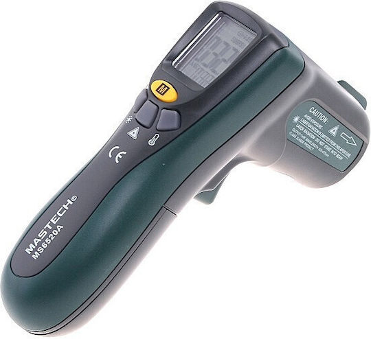 Mastech MS6520A Инфрачервен термометър за температури от -20°C до 300°C със съотношение на разстоянието 10:1