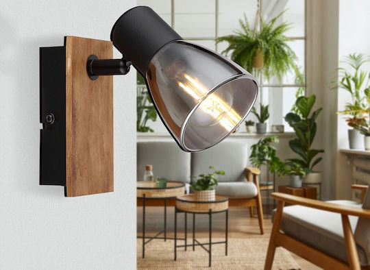 Globo Lighting Claude Single Spot with Socket E14 in Brown Color Globo Lighting Claude Single Spot with Socket E14 in Brown Color