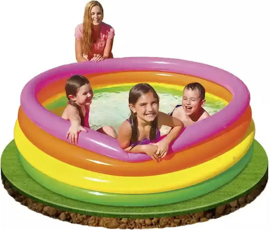 Intex Sunset Glow Children's Round Swimming Pool 275lt Inflatable 147x33cm