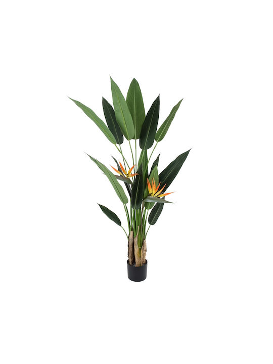 GloboStar Artificial Plant in Pot Bird of Paradise Green 140cm 1pcs