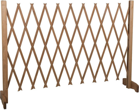 Expandable Fence Divider Dog 90x30-117cm in Brown Color 90 x 30cm