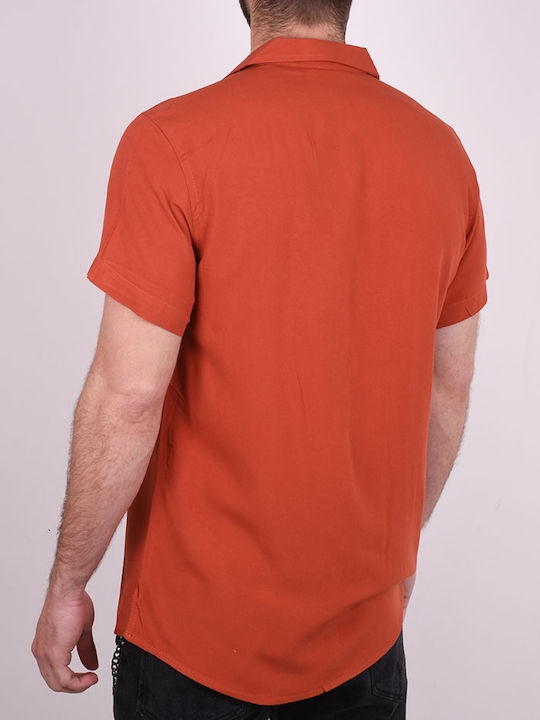 Shirt Short Sleeve Solid Color Cherry