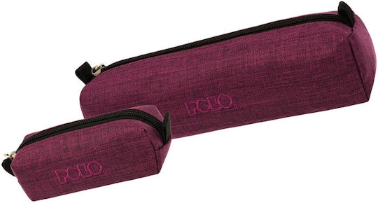 Polo Wallet Pencil Case Barrel Dark Purple