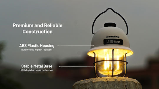 NiteCore L Series Rechargeable Led Lantern for Camping with Flashlight & Powerbank 100lm