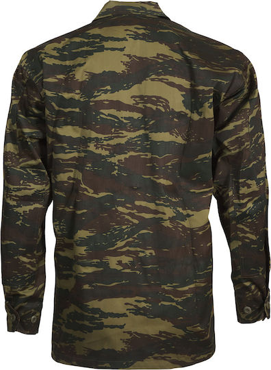 Woodland Military Jacket Greek Camouflage Khaki