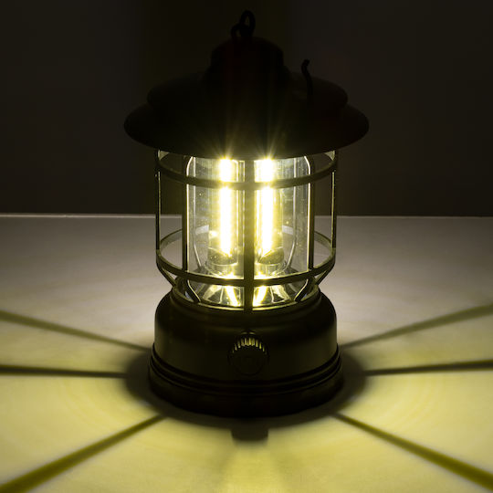GloboStar Rechargeable Led Lantern for Camping with Flashlight 500lm 5W