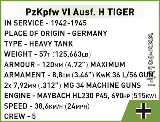 Cobi PzKpfw VI Tiger 131 1:48