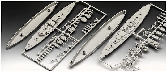 Revell Φιγούρα Μοντελισμού Πλοίο Bismarck Battle σε Κλίμακα 1:1200 με Κόλλα και Χρώματα