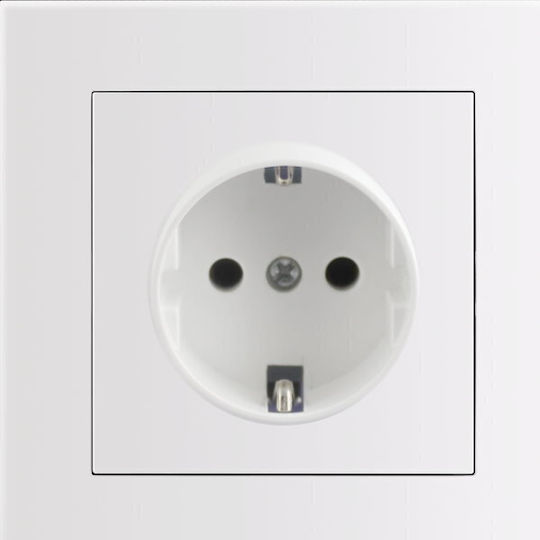 Entac ERWS1E-ARN-W Single Power Socket White