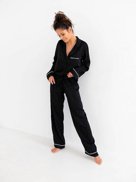 Pajama 175873 Sensis Black Sensis Piżama Evita Black