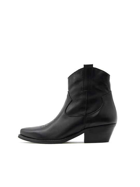 RICCIANERA BOTINE DIN PIELE FEMEI RICCIANERA NEGRU (RCCNR-2081-NERO-L)