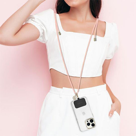 Guess Universal Adjustable Neck Strap Λουράκι Λαιμού για Κινητά Ροζ