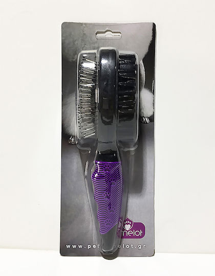 Pet Camelot Brush Large for Misc Hair Lengths Double Sided for Coat Grooming