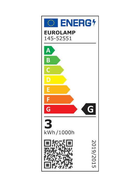 Eurolamp Spot De Podea LED 3W Cu Alb Cald IP65 Negru