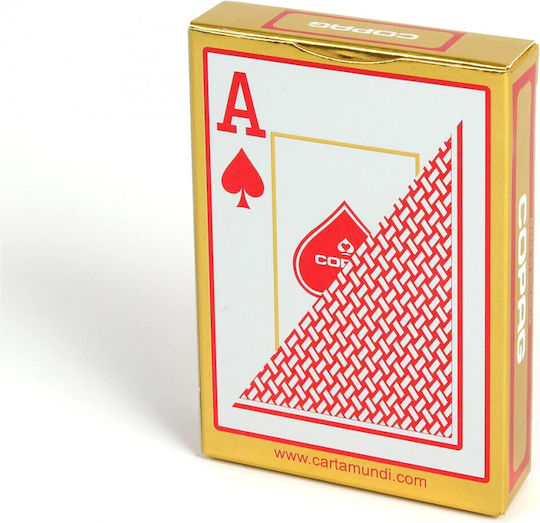 Cartamundi Texas Hold'Em Τράπουλα Πλαστικοποιημένη για Poker Κόκκινη