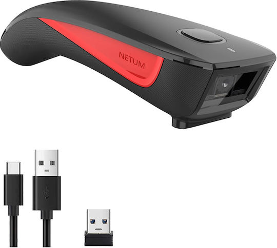 Netum Socket Scanner Ασύρματο με Δυνατότητα Ανάγνωσης 2D και QR Barcodes