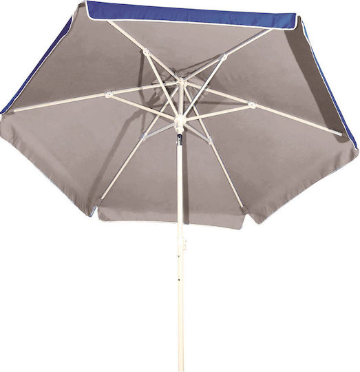 Campus Folding Beach Umbrella Diameter 2m with UV Protection and Air Vent Silver Coating