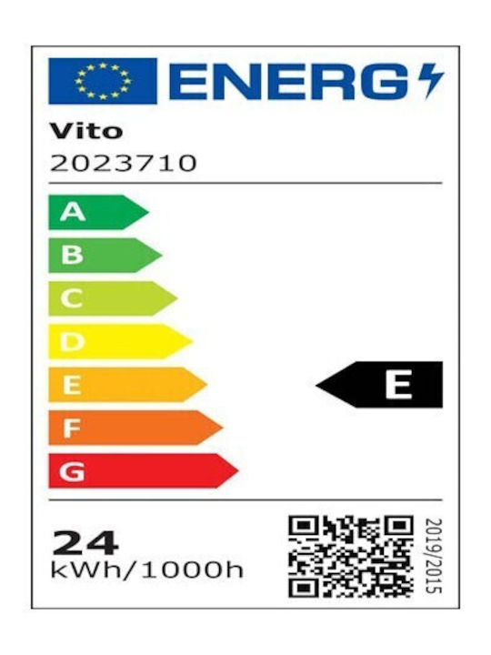Vito Round Outdoor LED Panel 24W with Natural White Light 4000K 30cm