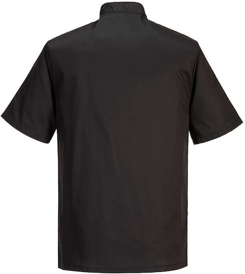 Portwest Chef Jacket Unisex White With Short Sleeve Cumbria
