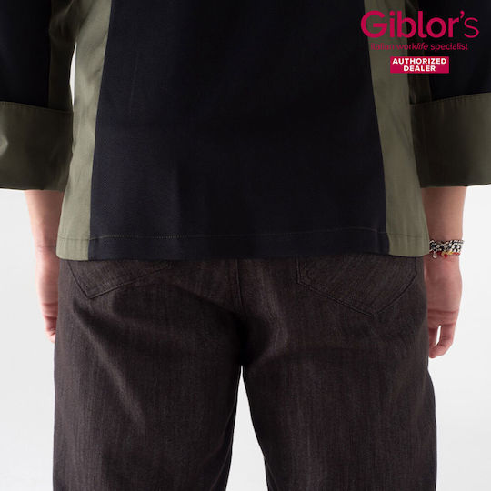 Giblor's Raul Chef Long Sleeve Jacket Khaki