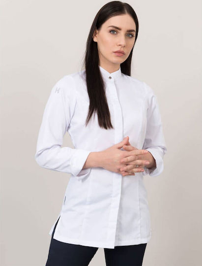 Le Nouveau Chef Палто Готвач Дамско Бял с Дълъг ръкав Venus