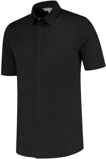 Le Nouveau Chef Mantel Koch Herren Schwarz mit Kurzärmelig Gilles
