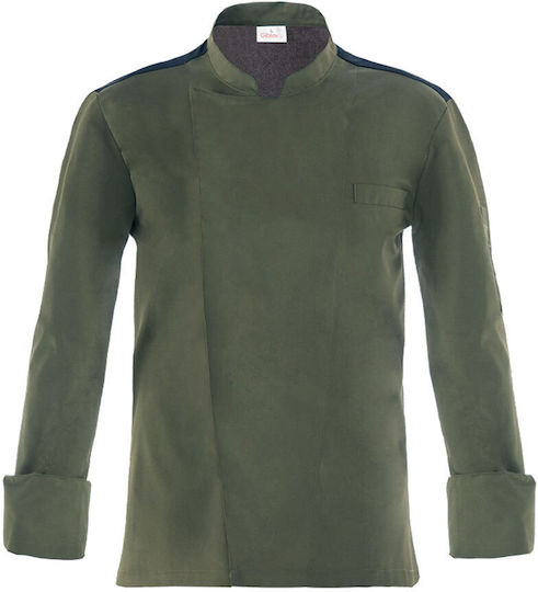 Giblor's Coat Chef Unisex Brown with Long Sleeve