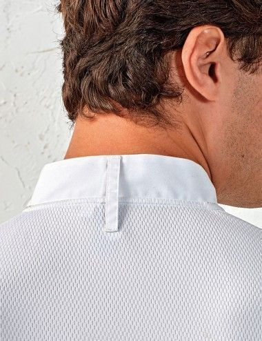 Chef Jacket 100% Cotton Male White with Long Sleeve PR903
