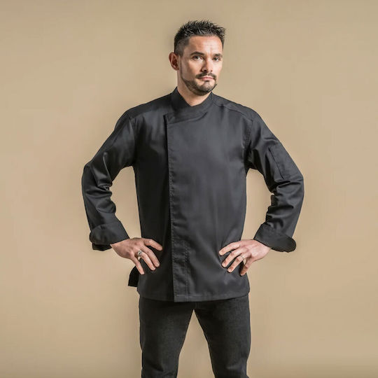 Clement Design Σακάκι Σεφ Unisex Γκρι με Μακρύ Μανίκι Murano